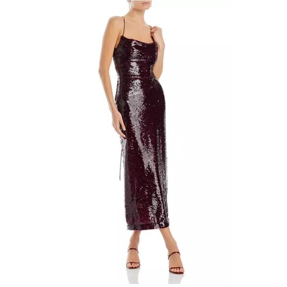 Sabina Musayev Zarya Sequined Dress Size Large - Picture 1 of 10